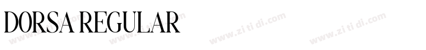 DORSA REGULAR字体转换